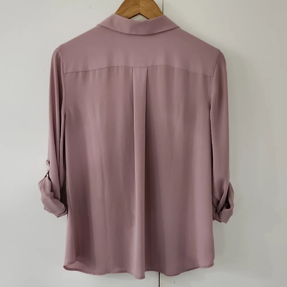 LOFT dusty pink blouse (MP) - Picture 6 of 6